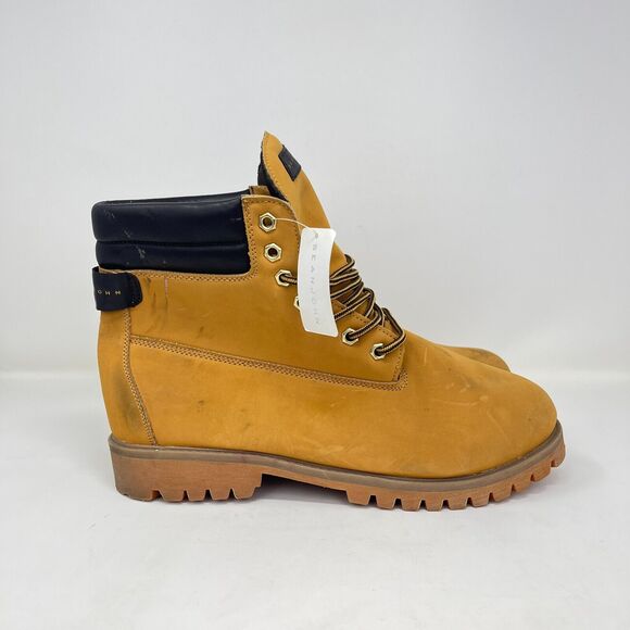 Sean John Hardlined Tan High Top Workwear Chukka Boots Shoes Men's Size 13 - Picture 1 of 9
